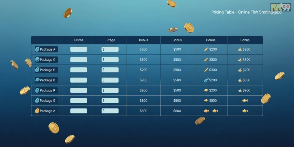 Bảng giá chi tiết các gói tải và nạp game RR99 năm 2025