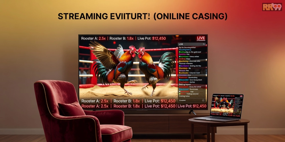 Hình ảnh minh họa quy trình xem đá gà trực tiếp tại casino uy tín với giao diện hiện đại