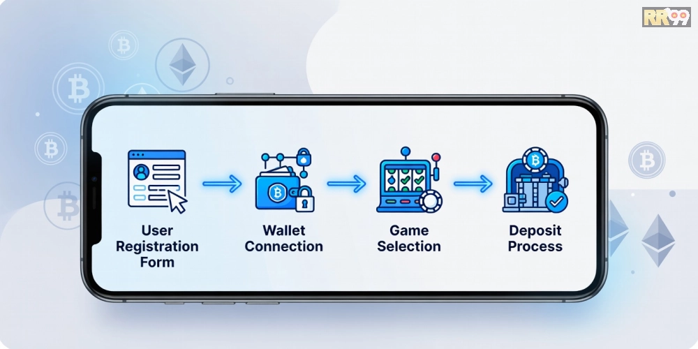 Bước đăng ký và sử dụng crypto casino rr99 đơn giản từ A đến Z