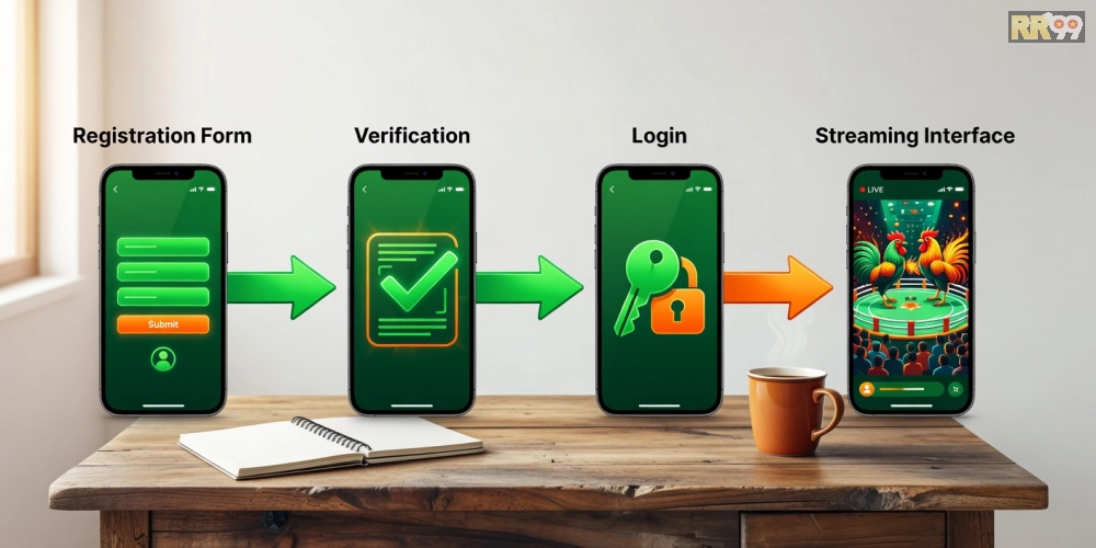 Hướng dẫn từng bước đăng ký và sử dụng dịch vụ xem đá gà trực tiếp casino với hình ảnh minh họa rõ ràng