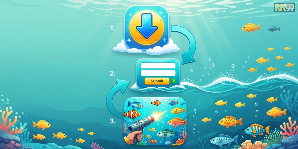 Hướng dẫn từng bước đăng ký và tải game bắn cá RR99 đơn giản