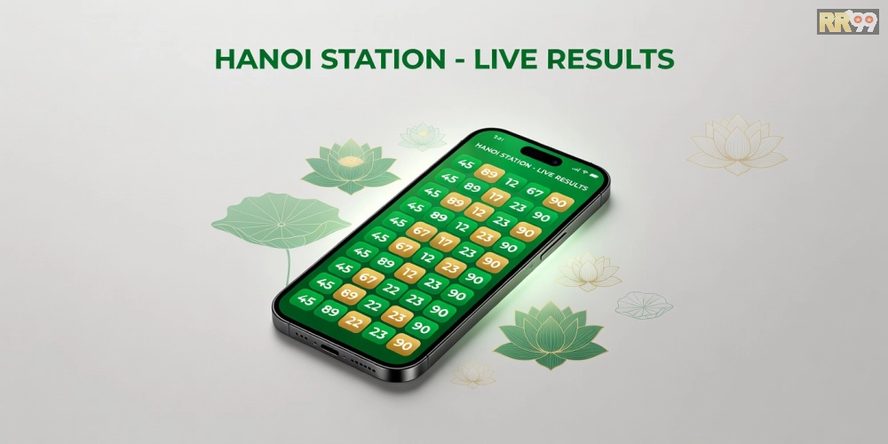 Minh họa giao diện kết quả xổ số miền Bắc trên nền tảng RR99