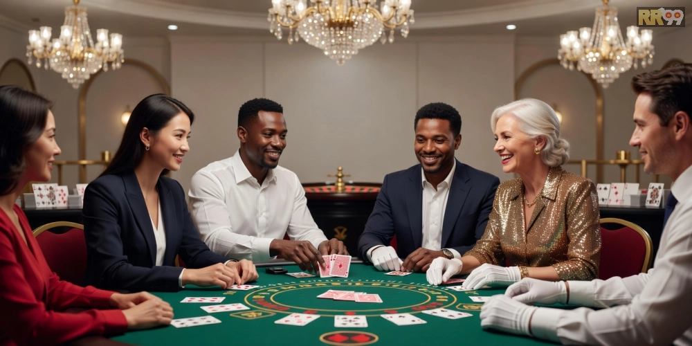 Hình minh họa dealer chuyên nghiệp trong sòng bạc trực tuyến hiện đại