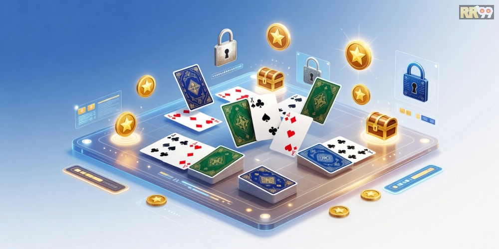 Hình ảnh minh họa khái niệm game bài đổi thưởng uy tín trên nền tảng RR99